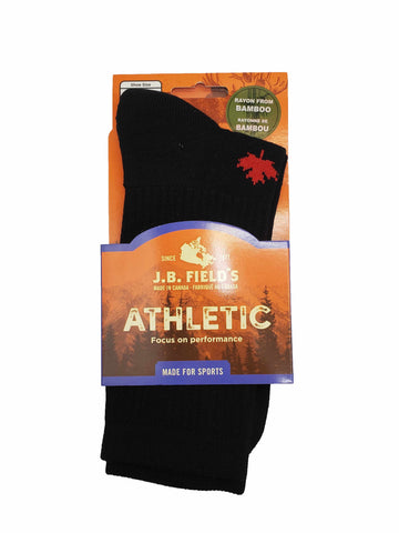 J.B. Field's Athletic "Canadian Maple Leaf" Bamboo Crew Sock